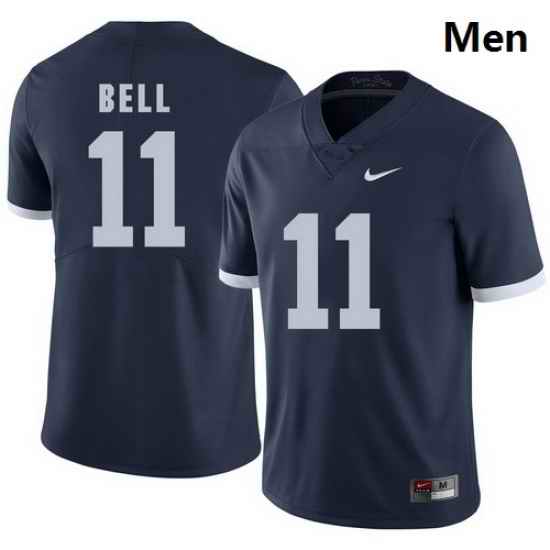 Men Penn State Nittany Lions 11 Brandon Bell Navy College Football Jersey